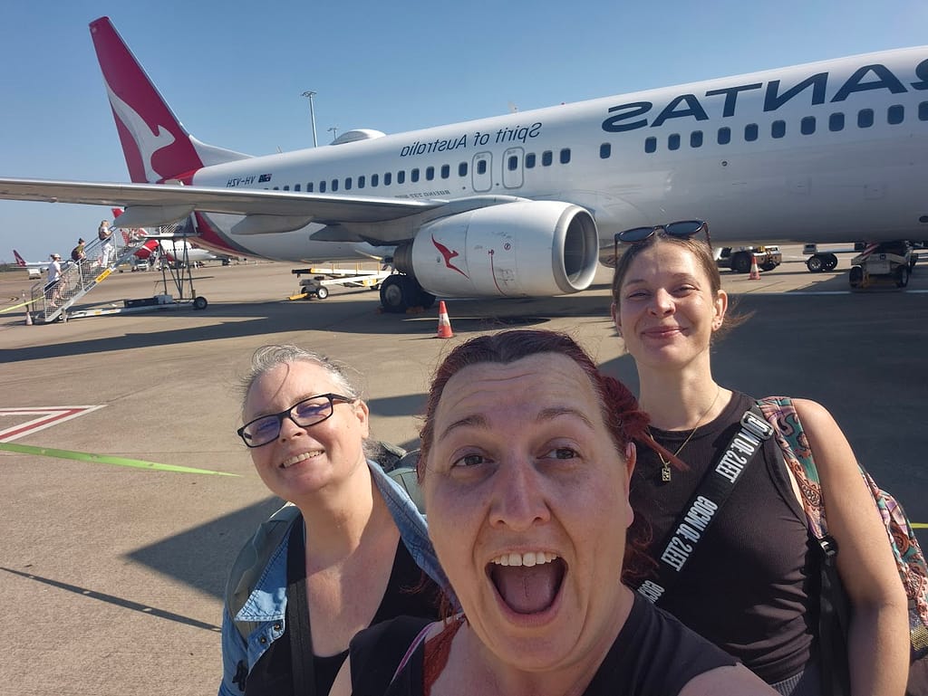 Team Plane ride